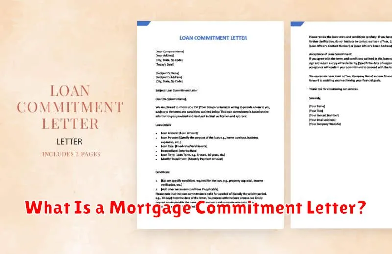What Is a Mortgage Commitment Letter?